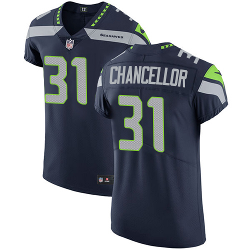 Nike Seahawks #31 Kam Chancellor Steel Blue Team Color Men's Stitched NFL Vapor Untouchable Elite Jersey